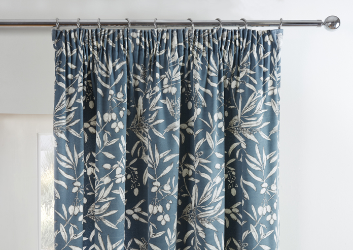 Aviary Pencil Pleat, Bluebell - Ready Made Curtains - Image 9